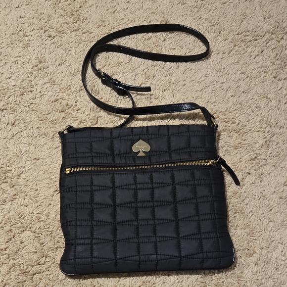 Kate Spade Black‎ Quilted Crossbody - Picture 1 of 8